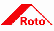 Логотип производителя немецкой фурнитуры ROTO, красный